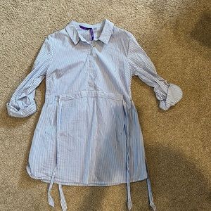 Seraphine Striped Maternity Shirt